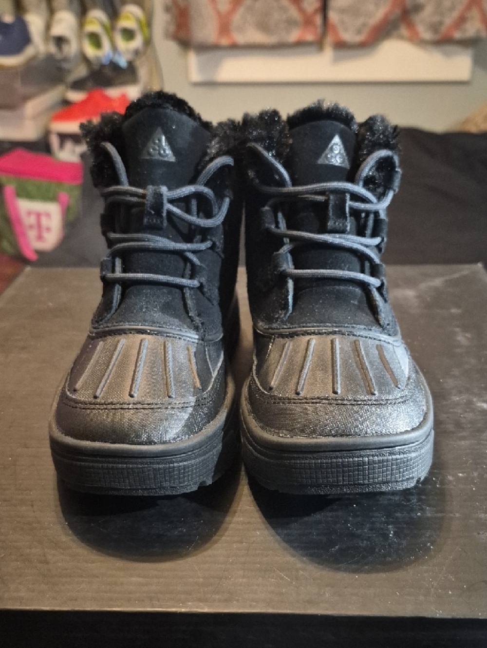 Nike ACG Woodside Chukka 2 (PS) "Triple Black" (2016) Boys 2.5Y Girls 4 NEW - Picture 4 of 10